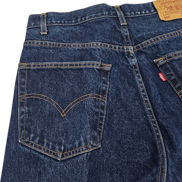 Vintage Levi's 505 Jeans Men's Size 38 x 30 Y2K Straight Leg Regular Fit - Picture 7 of 14